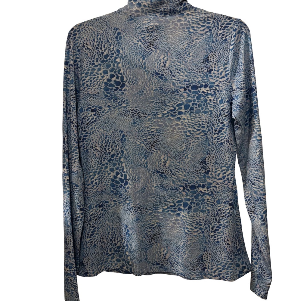 Calia Women's 1/4 Zip Golf Shirt Medium UV Long‎ Sleeve Blue - Picture 2 of 3